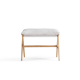Linspire Dena Foldable Footstool, Ivory