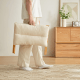 Linspire Dena Foldable Footstool, Ivory