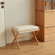 Linspire Dena Foldable Footstool, Ivory
