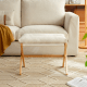 Linspire Dena Foldable Footstool, Ivory