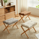 Linspire Dena Foldable Footstool, Ivory