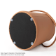Linspire Kabos Leather Ottoman, Ivory