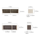Linspire Vanko Floating Office Desk & Bookcase Set