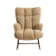 Linspire Evans Boucle Rocking Chair, Light Tan