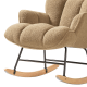 Linspire Evans Boucle Rocking Chair, Light Tan