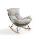 Linspire Ubel Rocking Chair, Green & Cool White