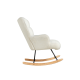 Linspire Evans Boucle Rocking Chair, White