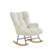 Linspire Evans Boucle Rocking Chair, White