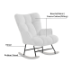Linspire Evans Boucle Rocking Chair, White