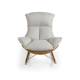 Linspire Ubel Rocking Chair, Brown & Cool White