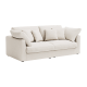 Linspire Neuer Chenille 3-Seater Sofa, Neutral White