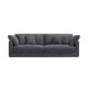 Linspire Neuer Chenille 3.5-Seater Sofa, Dark Grey