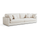 Linspire Neuer Chenille 4-Seater Sofa, Neutral White