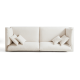 Linspire Neuer Chenille 4-Seater Sofa, Neutral White