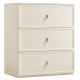 Linspire Haven Chest of 3 Drawers, Creamy White