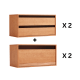 Linspire Verve Set of 4 Modular Chest of 6 Drawers