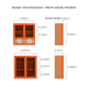 Linspire Verve Set of 2 Modular Storage Cabinet with 2 Drawers