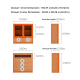 Linspire Verve Set of 4 Modular Glass Door Bookcase