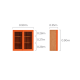 Linspire Verve Set of 4 Modular Glass Door Bookcase