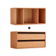 Linspire Verve Set of 2 Modular Storage Cabinet with Dual Drawers