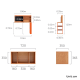 Linspire Verve Set of 2 Modular Dressing Table with Add-on Unit