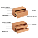 Linspire Verve Set of 2 Modular Coffee Table with 3 Drawers