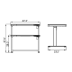 Loctek Et118 All-in-One Standing Desk, With 2 USB-A + 1 USB-C Charging Port, Pull-out Drawer, 1200*600mm, Black