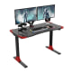 Loctek GET119-L Gaming Desk, Electric Height Adjustable, 1200x600mm, Black