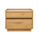 Loft Japandi Bedside Table with 2 Drawers