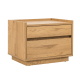 Loft Japandi Bedside Table with 2 Drawers