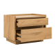 Loft Japandi Bedside Table with 2 Drawers