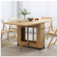 Loft Nordic Gateleg Table with 4 chairs, Light Wood