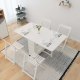 Loft Nordic Gateleg Table with 4 chairs, White