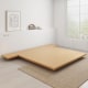 Loft Japandi Platform Bed Base with 2 Bedside Tables, Queen