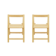 Loft Nordic Dining Chair, Set of 2, Light Wood