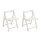 Loft Nordic Dining Chair, White, Set of 2