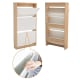 Loft Ensio Shoe Cabinet with 3 compartments, 60x17CM, White stained oak veneer