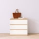 Loft Ensio Chest of 3 drawers, White & Light Wood