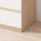 Loft Ensio Chest of 6 Drawers, Tallboy, White & Light Wood