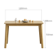 Loft Hansan Dining Table, 1.2m, Light Wood