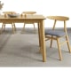 Loft Hansan Extendable Dining Table, Light Wood, 120/150