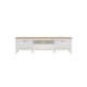 Loft Hampton TV Cabinet, White & Oak Effect Top, 160x39.8x45cm