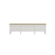 Loft Hampton TV Cabinet, White & Oak Effect Top, 160x39.8x45cm