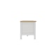 Loft Hampton TV Cabinet, White & Oak Effect Top, 160x39.8x45cm