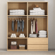 Loft Japandi Wardrobe, 80x60CM, White stained oak veneer