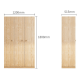 Loft Japandi Wardrobe, 120x51.5CM, White stained oak veneer