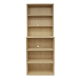 Loft Newton Bookcase, 76.2x34.5x208.4cm, White stained oak veneer