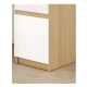 Loft Ensio Desk, 140x60x75cm, White & Light Wood