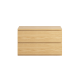 Loft Ensio Chest of 2 Drawers, 80x40x49.5cm, Light Wood