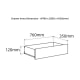 Loft Ensio Chest of 4 Drawers, Light Wood